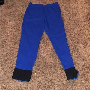 Blue and black pant